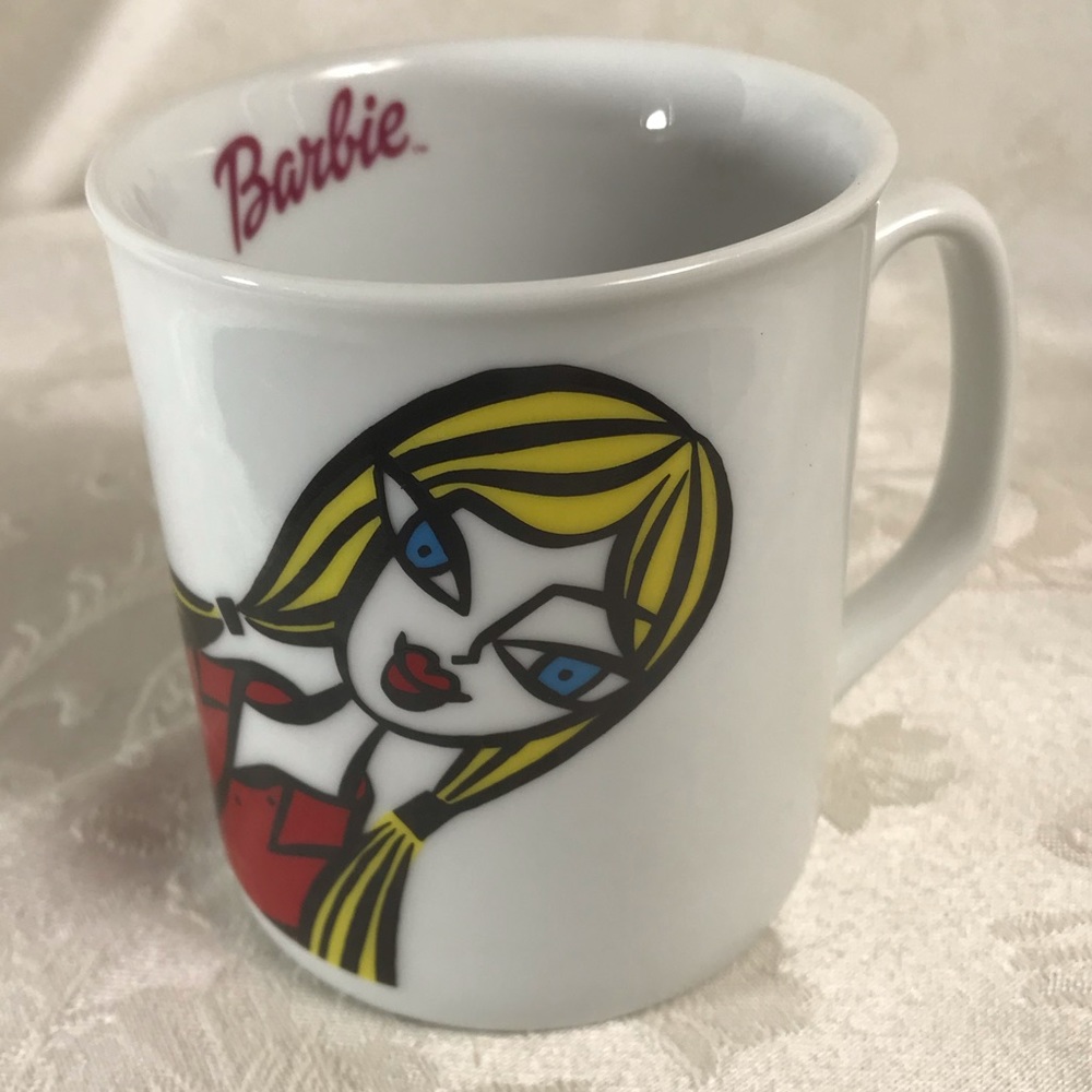 Vintage Rare Unique Barbie Mug Mattel